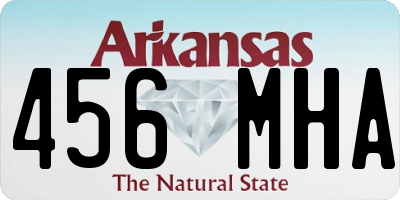 AR license plate 456MHA