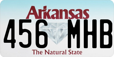 AR license plate 456MHB