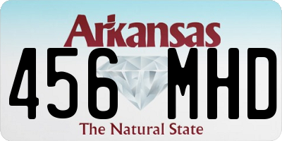 AR license plate 456MHD