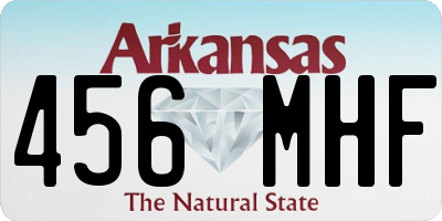 AR license plate 456MHF
