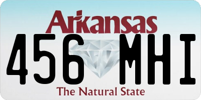 AR license plate 456MHI