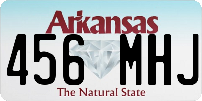 AR license plate 456MHJ
