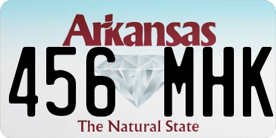 AR license plate 456MHK