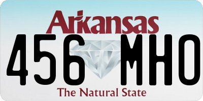 AR license plate 456MHO