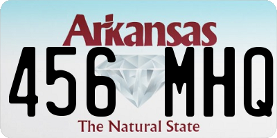 AR license plate 456MHQ