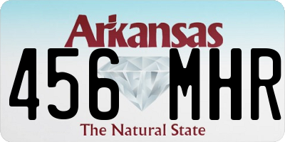 AR license plate 456MHR