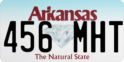 AR license plate 456MHT