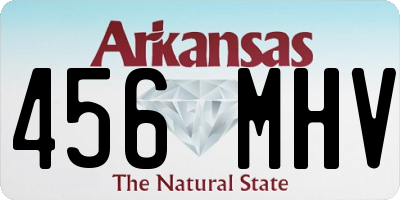 AR license plate 456MHV
