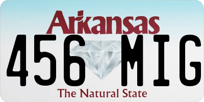 AR license plate 456MIG