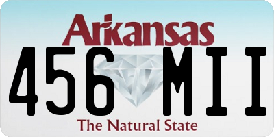AR license plate 456MII