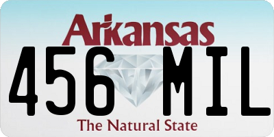 AR license plate 456MIL