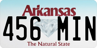 AR license plate 456MIN