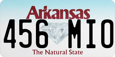 AR license plate 456MIO