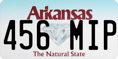 AR license plate 456MIP