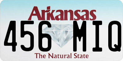 AR license plate 456MIQ