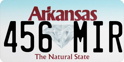 AR license plate 456MIR