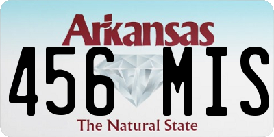 AR license plate 456MIS