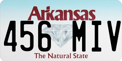 AR license plate 456MIV