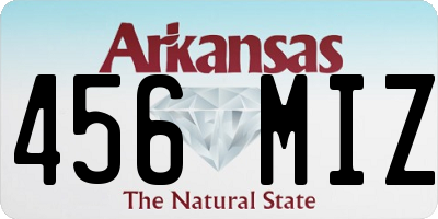 AR license plate 456MIZ