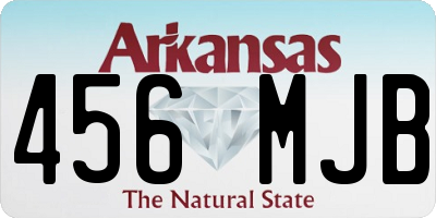 AR license plate 456MJB
