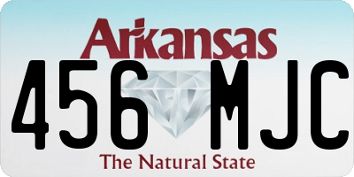 AR license plate 456MJC