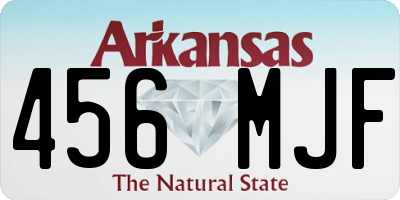 AR license plate 456MJF