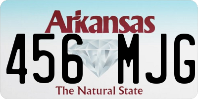 AR license plate 456MJG