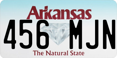 AR license plate 456MJN