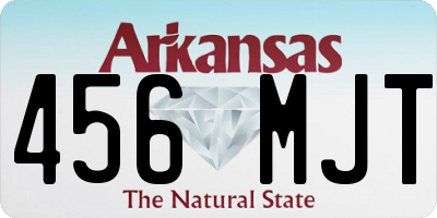 AR license plate 456MJT