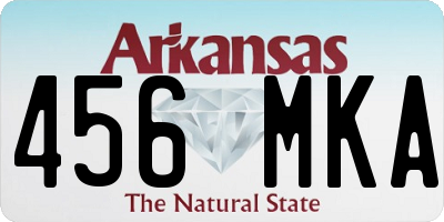 AR license plate 456MKA