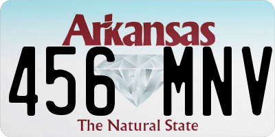AR license plate 456MNV