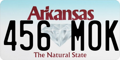 AR license plate 456MOK