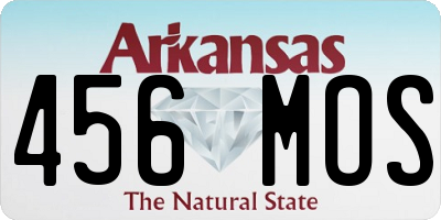 AR license plate 456MOS