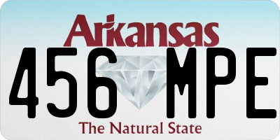 AR license plate 456MPE