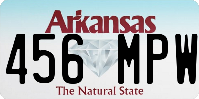 AR license plate 456MPW