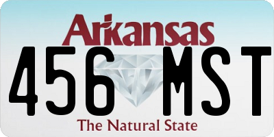 AR license plate 456MST