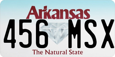 AR license plate 456MSX