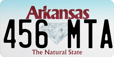 AR license plate 456MTA