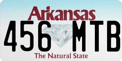 AR license plate 456MTB