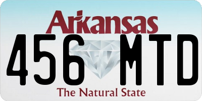 AR license plate 456MTD