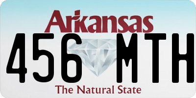 AR license plate 456MTH