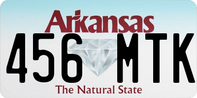 AR license plate 456MTK
