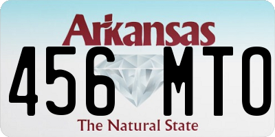 AR license plate 456MTO