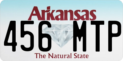 AR license plate 456MTP