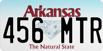 AR license plate 456MTR