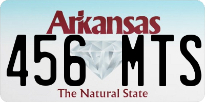 AR license plate 456MTS