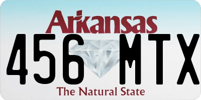 AR license plate 456MTX