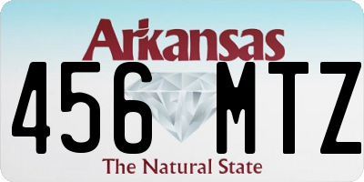 AR license plate 456MTZ