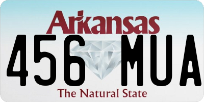 AR license plate 456MUA