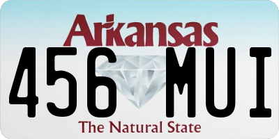 AR license plate 456MUI